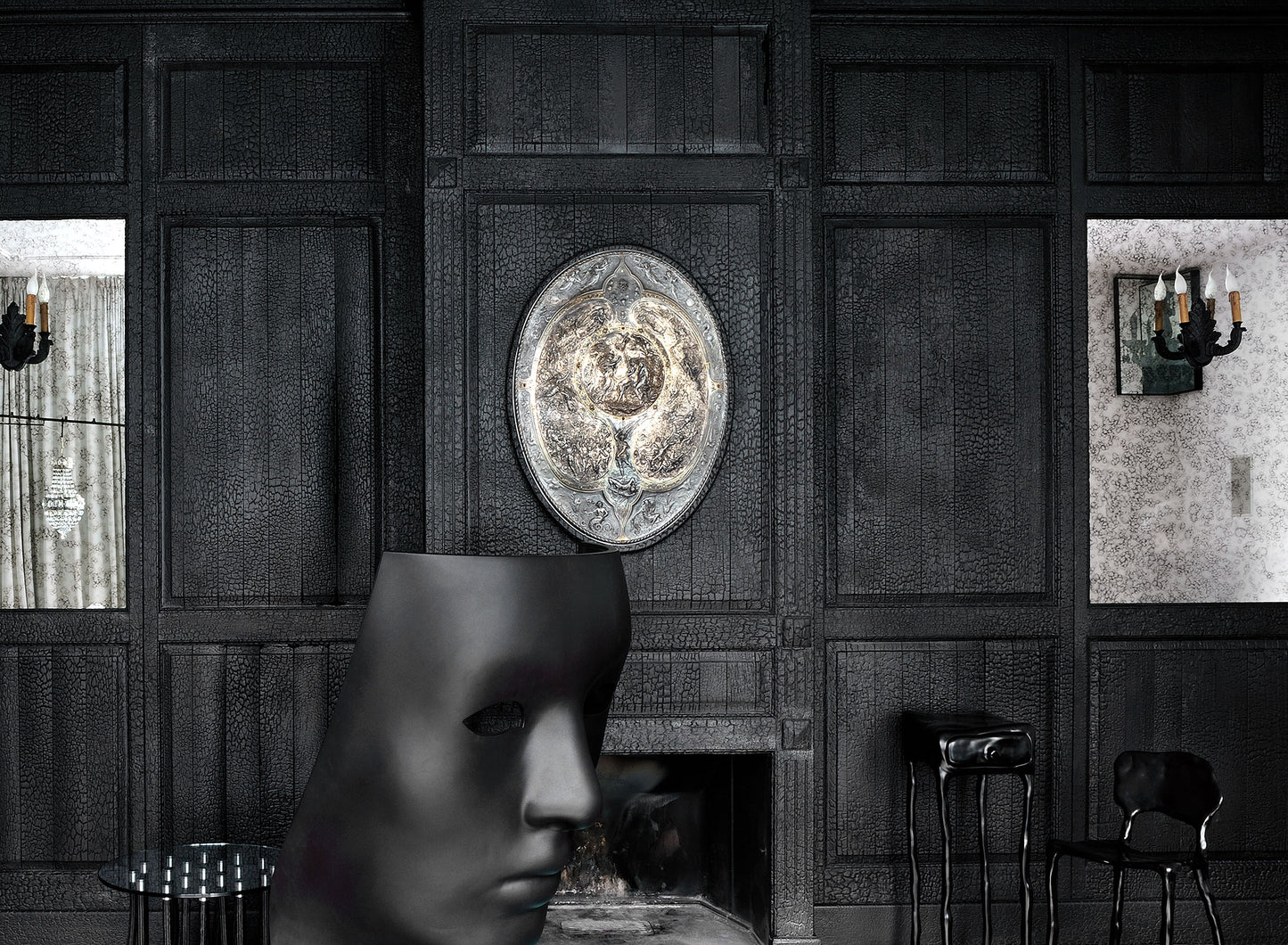 Smoke Boiserie for Fabio Novembre