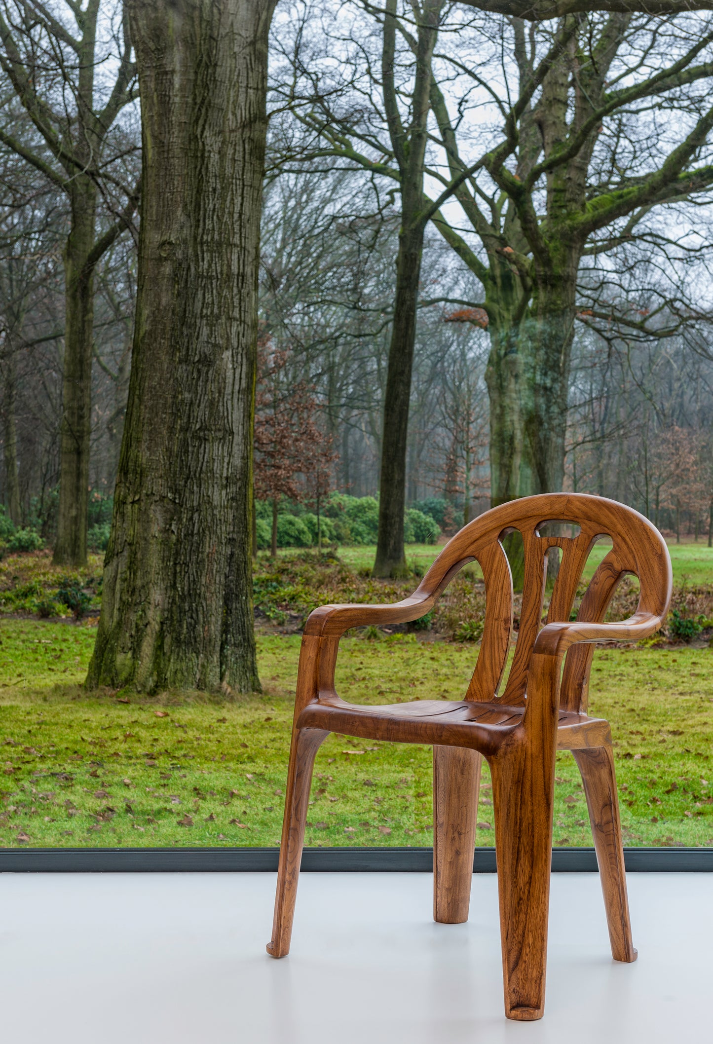 PLASTIC CHAIR IN WOOD, chair