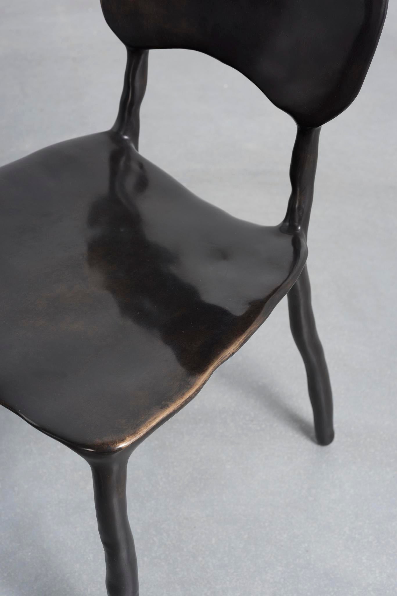 Clay Dining Chair Bronze Patinated